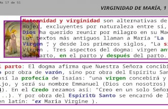 VIRGINIDAD DE MARÍA, 1