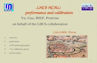 LHCb HCAL:  performance and calibration