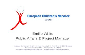 Emilie White Public Affairs & Project Manager