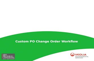 Custom PO Change Order Workflow