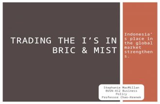 Trading the I’s in BRIC & MIST