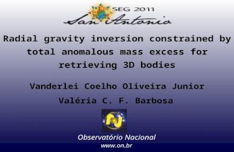 Radial gravity inversion constrained by total anomalous mass excess for retrieving 3D bodies