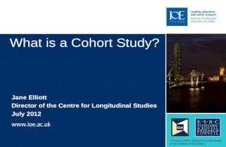 What is a Cohort Study?
