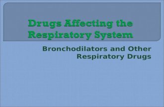 Drugs Affecting the  Respiratory System