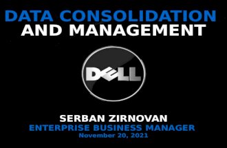 Data Consolidation  and Management