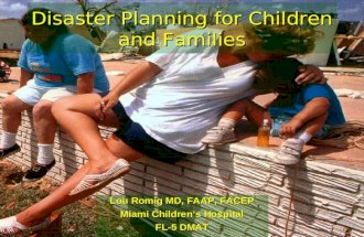 Disaster Planning for Children and Families