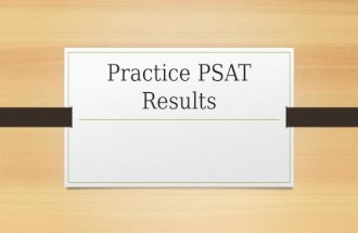 Practice  PSAT  Results