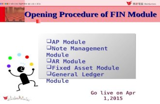 Opening Procedure of FIN Module