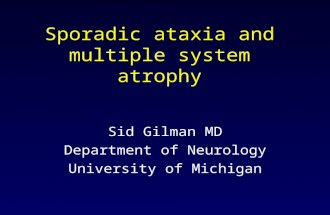 Sporadic ataxia and multiple system atrophy