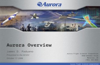 Aurora Overview