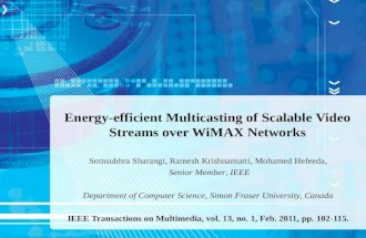 Energy-efficient Multicasting of Scalable Video Streams over WiMAX Networks