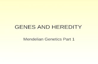 GENES AND HEREDITY
