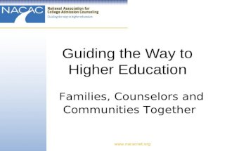 Guiding the Way to  Higher Education
