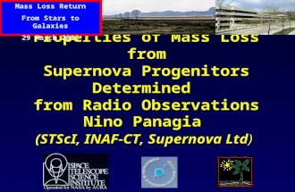 Properties of Mass Loss  f rom Supernova Progenitors Determined  from Radio Observations