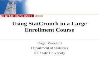 Using StatCrunch in a Large Enrollment Course