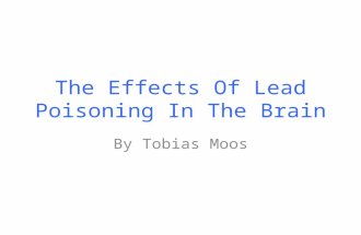 The Effects Of Lead Poisoning In The Brain