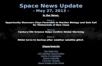 Space News Update - May 27, 2013 -