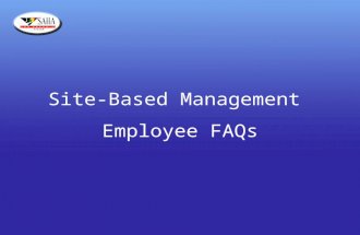 Site-Based Management  Employee FAQs