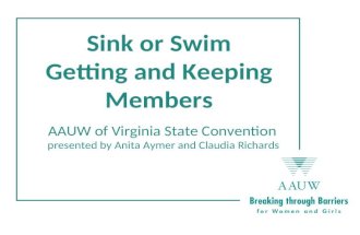 Sink or Swim Getting and Keeping Members