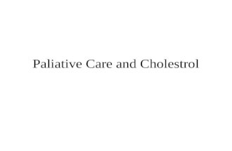 Paliative Care and Cholestrol