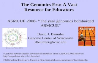 The Genomics Era: A Vast Resource for Educators