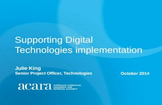 Supporting Digital Technologies implementation