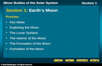 Section 1:  Earth’s Moon