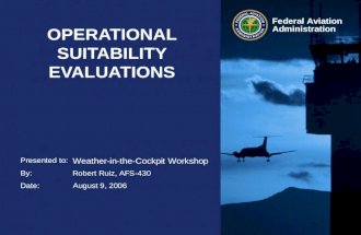OPERATIONAL SUITABILITY EVALUATIONS