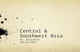 Central & Southwest Asia