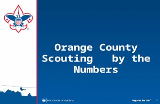 Orange County Scouting   by the Numbers
