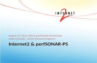 Internet2 & perfSONAR-PS