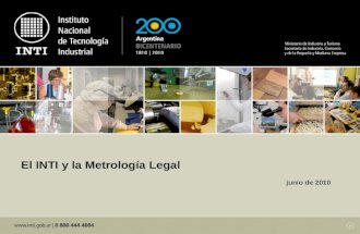El INTI y la Metrología Legal