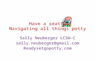 Have a seat!  Navigating all things potty