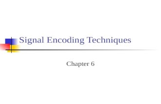 Signal Encoding Techniques