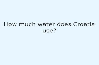 How much water does Croatia use?