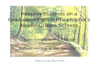 Keeping Students on a Graduation Path in Philadelphia’s Middle-Grades Schools