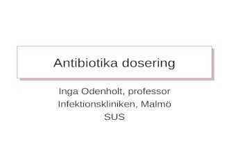 Antibiotika dosering