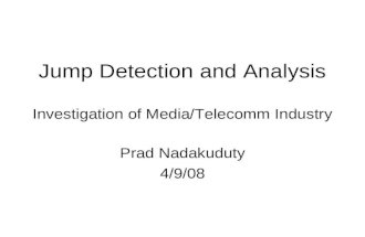 Jump Detection and Analysis Investigation of Media/Telecomm Industry