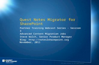 Quest Notes Migrator for SharePoint
