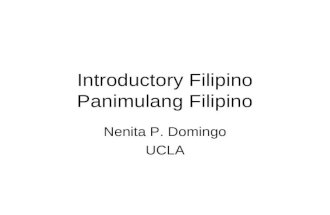 Introductory Filipino Panimulang Filipino