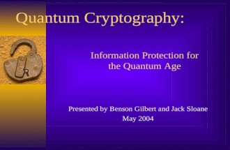 Quantum Cryptography:
