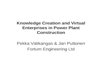 Knowledge Creation and Virtual Enterprises in Power Plant Construction