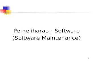 Pemeliharaan Software (Software Maintenance)
