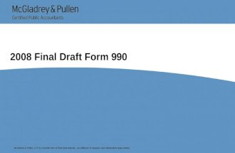 2008 Final Draft Form 990