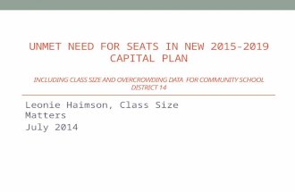 Leonie  Haimson , Class Size Matters July 2014