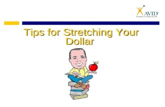 Tips for Stretching Your Dollar