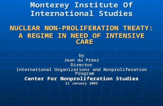 Monterey Institute Of International Studies