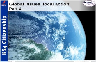 Global issues, local action Part 4