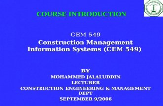 COURSE INTRODUCTION