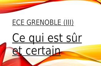 ECE Grenoble (III )
